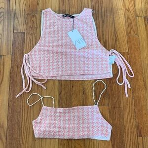 Zara shirt and matching bra